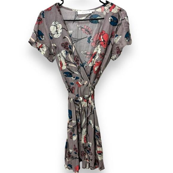ASTR the Label Floral Midi Wrap Dress - Picture 2 of 7